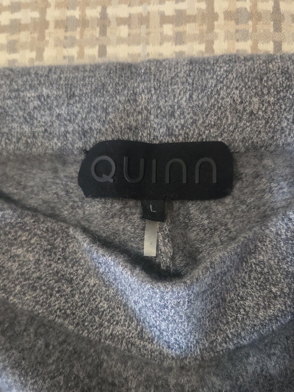 Quinn Soft Gray Knit Pants